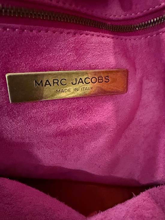 Vintage Marc Jacob’s Made in Italy Leather Slouchy Tassel Tote Handbag Orange - Picture 14 of 16